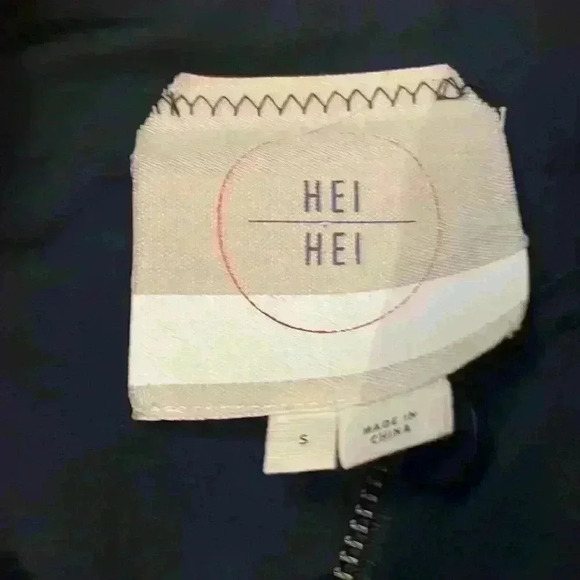 Navy blue Hei Hei jacket with belt size small - Picture 2 of 6